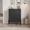 Pure Linen Black, variant on Modern 4 Drawer Tall Entryway Storage Cabinet – 38.6" Freestanding Wooden Dresser with Deep Drawers & Raised Metal Legs – Bedroom, Living Room, Hallway Organizer – Natural Oak and Black Finish