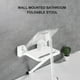 thumbnail image 4 of Taburete plegable para baño montado en la pared 330 libras con peso antideslizante Asiento de ducha CACAGOO Taburete plegable, 4 of 7