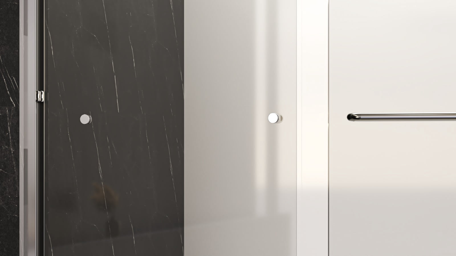 Bathtub Shower Door Semi-Frameless Double Sliding Tub Door 56"-60"Wx58" H Waterproof Bathroom Shower Door 1/4" (6mm) SGCC Tempered Glass With Explosion-Proof Film