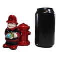 thumbnail image 7 of Ebros Fireman Fighter W/ Hose By Red Fire Hydrant Ceramic Salt & Pepper Shakers, 7 of 7