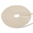 thumbnail image 1 of Cuerda de Algodón Trenzada Natural Uxcell 3 Cuerdas Cuerda de Algodón Gruesa 0.25" x 24.61ft Blanca, 1 of 7