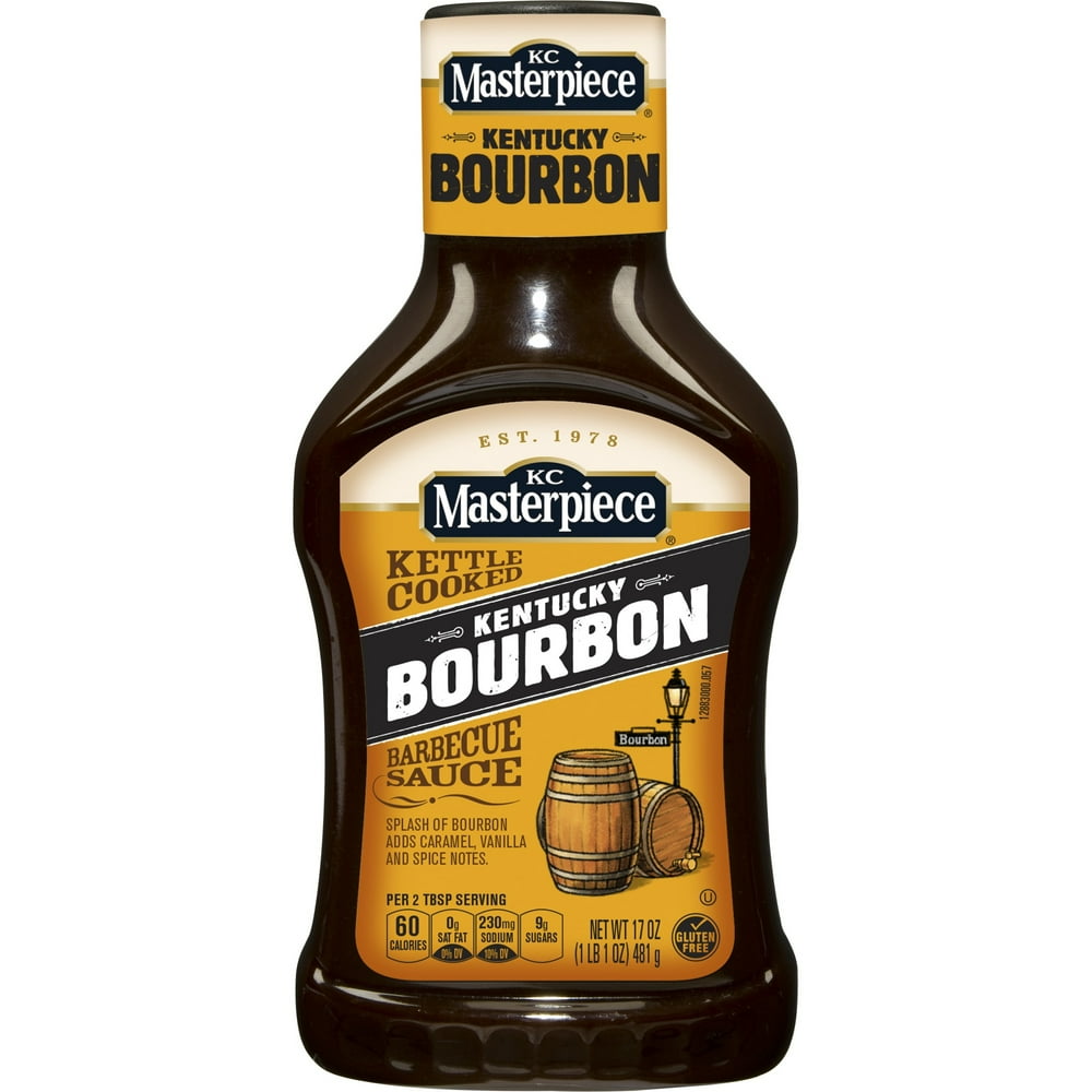 KC Masterpiece Kentucky Bourbon Barbecue Sauce, 17 Ounces