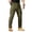 Army Green, variant on Casual Men's Combat Pants with Zippered Pockets and Adjustable Waist Showcasing Slim Fit Cut in Solid Colors for Daily Commute Military Training Fishing Trips Weekend Getaways Black XXL