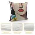 thumbnail image 4 of YINGXI Soft Throw Pillow Covers Abstract Art Embroidery Square Cushion Cover Outdoor Balcony Pillow Cases for for Sofa Living Room and Bed 12x12in, 4 of 5