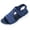 Navy, variant on Womens Breathable Knit Slingback Platform Sandals Textured Strap Cushioned Sporty Sole Summer Walking Shoes