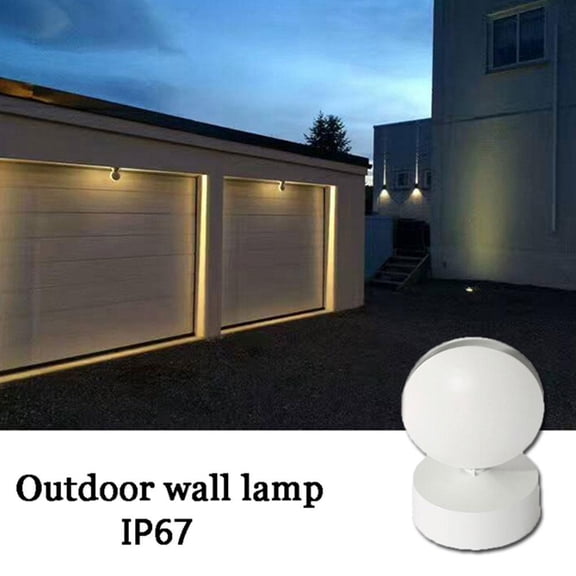 SSKFHGI White Shell White Light Led Window Lamp Door Post Lamp 360 Degree Rotation Personality Shape Wall Lamp Exhibition Hall Hotel Ktv Window Lamp Aisle Lamp