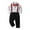 O-White8659, variant on CUZIBR Toddler Boys Long Sleeve Christmas Cartoon Animal Prints T Shirt Tops Suspender Pants Child Kids Gentleman Outfits Cute Dailywear For Child