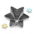 thumbnail image 4 of Silicone Bakeware,Six Point Star 10 Cookie Stainless Steel Cookie Cutter Fondant Cake Baking Star, 4 of 7