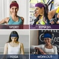 thumbnail image 5 of Foulard de yoga Imprimé Mode Exercice Large Bandeau, 5 of 5
