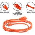 thumbnail image 2 of Amorosa Extensión Eléctrica Uso Rudo Cable Resistente para Exteriores e Interiores Anaranjado 10 Metros, 2 of 6