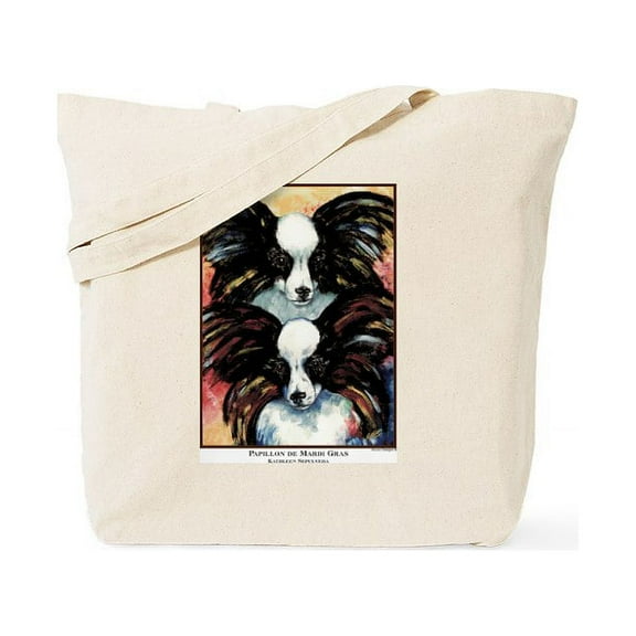 CafePress - Papillon De Mardi Gras Tote Bag - Unisex Canvas Tote Bag, Beige, 1-Piece