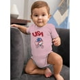 thumbnail image 2 of Usa Gnome W Balloons Bodysuit Infant -Image by Shutterstock,  24 Months, 2 of 4