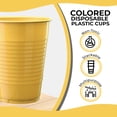 thumbnail image 5 of 100-Pack 12 Oz Yellow Disposable Plastic Cups - Durable and Stylish Party Cups, 5 of 5