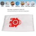 thumbnail image 3 of Vacuum Cleaner Dust Bags for  GN, 5Pcs Replacement Vacuum Cleaner Bags, Vacuums Cleaner Filter Bags, Accessory for Vacuum Cleaner, Self Locking, 3 of 8