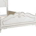 thumbnail image 2 of Benjara Princess Floral Motif Carvings Full Size Bed - Antique White, 2 of 7