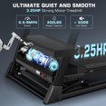 thumbnail image 6 of Folding Treadmill with 15% Auto Incline,3.25HP Ultra-silent Motor, Speed Range of 0.6~10MPH,300lb Capacity, APP & Bluetooth Speakers,Treadmills for Home Running and Walking, 6 of 9
