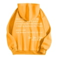 thumbnail image 7 of Tanghaowl Sweatshirts for Women Loose Fit Word Graphic Vintage Hoodie Trendy Preppy Clothes Long Sleeve Sweatshirt Tops Yellow XL, 7 of 7