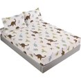 thumbnail image 1 of Dinosaur Sheet Twin Size Bedding Set (super Soft Microfiber, 3 Pieces), 1 of 5