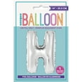 thumbnail image 2 of Unique Industries 14" Silver Solid Print Birthday Balloon, 2 of 2