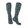 thumbnail image 4 of Balery Modern Excavator Printed Novelty Socks Men's Women's Crew Socks Sports Socks Knee High Socks Cotton Socks Quirky and Cool Socks, 4 of 9