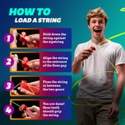 ZipString , Gift for Kids and Adults, As Seen on Shark Tank, Recommended Age 4+ years old, Bodacious Blue