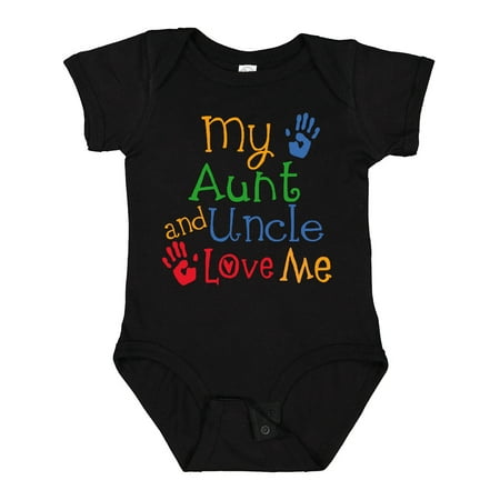 

Inktastic My Aunt and Uncle Love Me Gift Baby Boy or Baby Girl Bodysuit