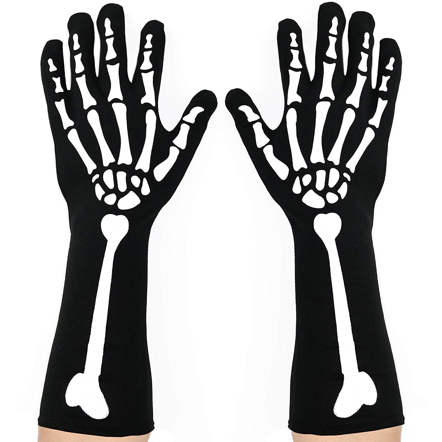 Skeleteen Bone Hand Skeleton Gloves Costume Accessories Skeleton