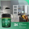thumbnail image 3 of Master Luxury 3X Premium 100% Acrylic Paint Primer and One Coat Coverage Interior/ Exterior Semi Gloss White 5 gal, 3 of 5
