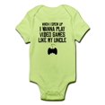 thumbnail image 1 of CafePress - Play Video Games Like My Uncle Body Suit - Baby Light Bodysuit, 1 of 1