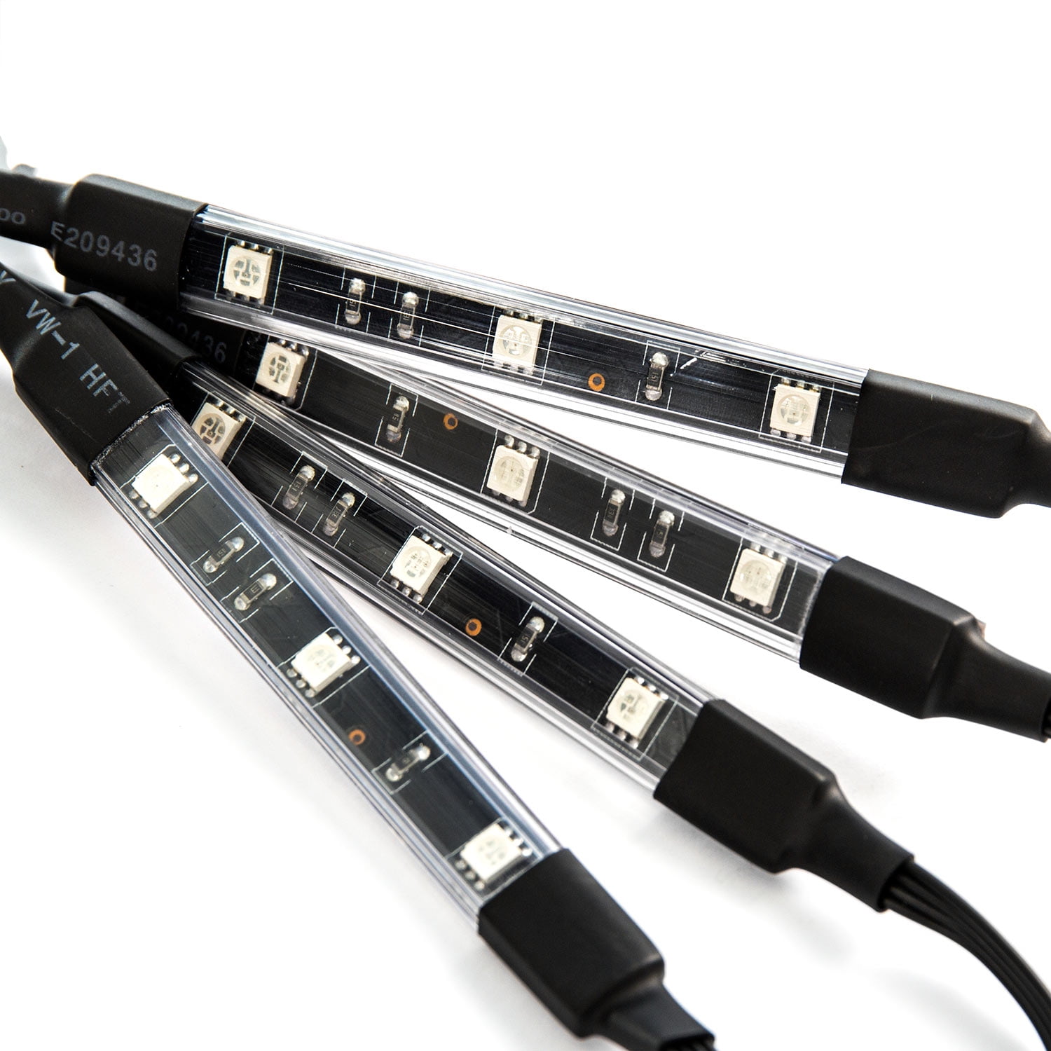 グルー Krator 18 Color 10pcs RGB Motorcycle ATV Flexible Strip LED