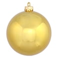 thumbnail image 1 of Vickerman 12" Gold Shiny Ball Christmas Ornament, 1 of 2