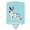 Blue, variant on Caroline's Treasures BB7787CNL English Spot Rabbit Green Ceramic Night Light, 6x4x3", multicolor