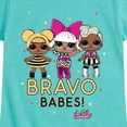 thumbnail image 3 of LOL Surprise! Dolls - Bravo Babes - Toddler & Youth Girls Short Sleeve Graphic T-Shirt, 3 of 5