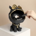 thumbnail image 1 of Estatua de , Decoraciones de Almacenamiento de , Caja de Almacenamiento de Estatuilla de Perro Genial para Joyería de Llaves, Control Re negro BLESIY Tazón de almacenamiento de llaves, 1 of 8