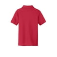 thumbnail image 6 of Port Authority Youth Core Classic Pique Polo-XS (Rich Red), 6 of 6