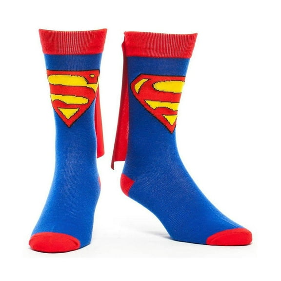 DC Comics Logo Crew Socks with Cape