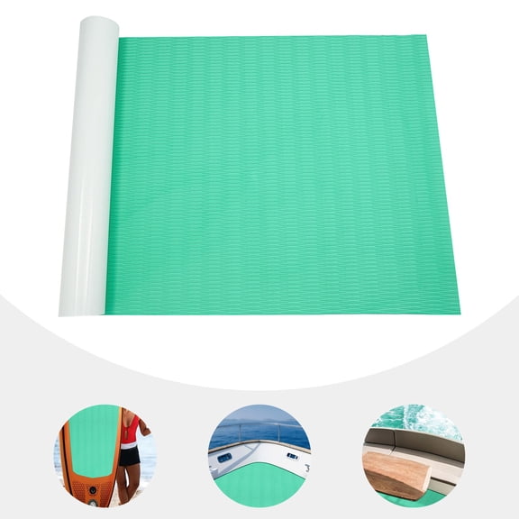 ToppiJoy 0.2in Thickness EVA Foam Boat Flooring Mat, Marine Flooring Decking Sheet Self-Adhesive Boat Carpet Non-Slip RV Floor Mat for Yacht, Swim Platform 7.87*3.87ft(Green)