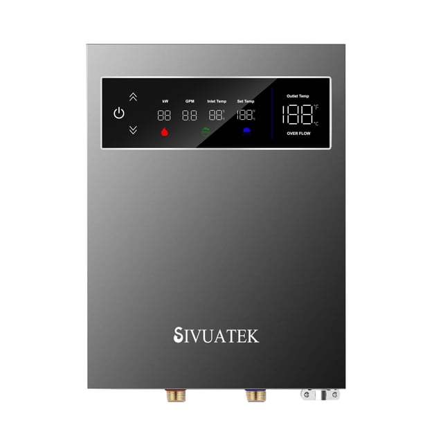 Calentador de Agua Sin Tanque SIVUATEK 18kW Eléctrico 240V para 4 Baños