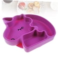 thumbnail image 3 of OULII Durable Silicone Unicorn Divided Plate with Large Base Non Slip Design, 3 of 8