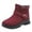 Red, variant on Fesfesfes Fuzzy Boots Women Winter Plus Velvet Snow Women's Short Warm And Thick Women's Shoes 35(US:5-5.5)