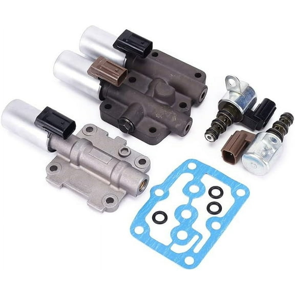 Compatible with Accord Odyssey Pilot TL CL MDX Transmission Solenoid Kit 28250-P6H-024 28250-P7W-003 28400-P6H-013 28500-P6H-013 28600-P7W-003 28600-P7Z-003