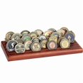 thumbnail image 3 of Coin Display Rack Coin Collecting Rack Wooden Coin Collecting Rack for Desk, 3 of 6