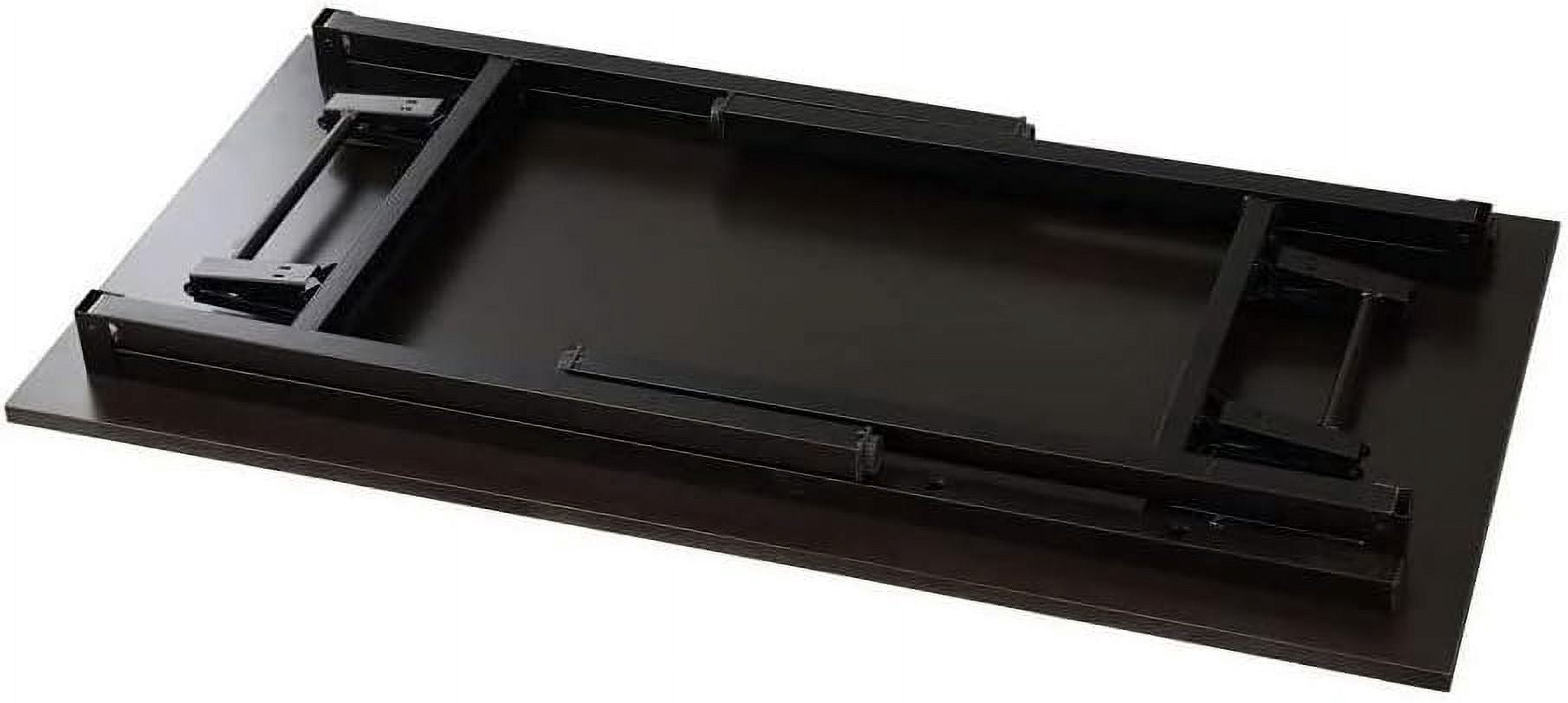 SOGES 39.4 inches Computer Desk for Small Space Small Folding Table, Black