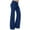 Blue, variant on Tqyyweavej Women's Plus Yoga Pants Wide Leg Stretchy Drawstring Casual Pants Loose Solid Color Fit Yoga Pants Women with Pockets