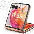 thumbnail image 1 of ccwonima [2+2 Pack for Motorola Razr 50 Ultra/Moto Razr Plus 2024 Front Screen Protector and Camera Lens Protector, Flexible Film 3D Touch 9H Hardness Case Friendly., 1 of 1