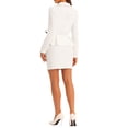 thumbnail image 3 of INSPIRE CHIC Two Pieces Suits for Women's Business Peplum Blazer Jacket Mini Pencil Skirt Sets XS White, 3 of 6
