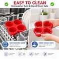 thumbnail image 5 of 2 Pack Air Fryer Egg Bite Molds, 4-Cup Mini Round Muffin Pans Silicone Baking Molds for for Oven, Air Fryer and Pot, 5 of 7