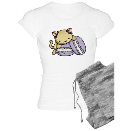 

CafePress - Macaron Kitty Pajamas - Women s Light Pajamas