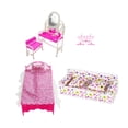 thumbnail image 5 of LeeQinersw 9 Pieces 1/6 Doll Furniture Accessories Dressing Table and Chair Life Scene Sofa, 5 of 9
