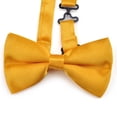 thumbnail image 2 of Toptie Mens Formal Solid Gold Satin Bow Tie, 2 of 3